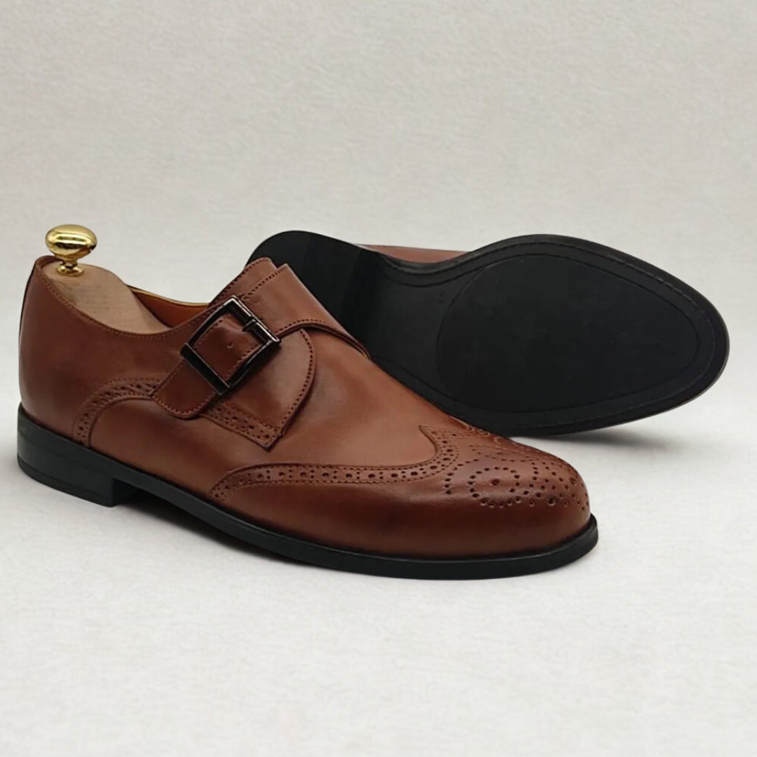 Chaussures Brogue Boucle CALVANO 100% cuir