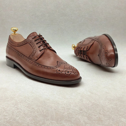 Chaussures Brogue Boucle CALVANO 100% cuire