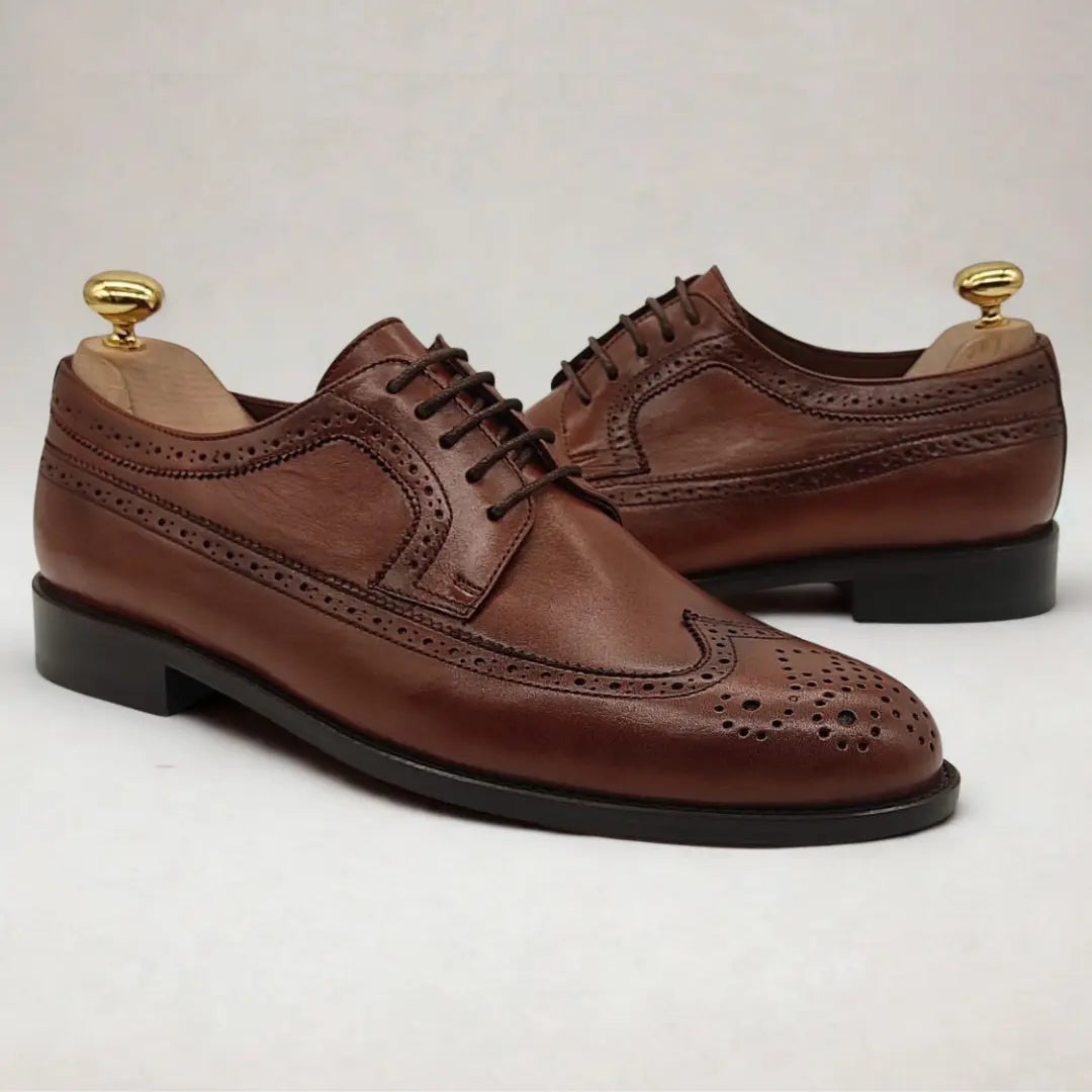 Chaussures Brogue Boucle CALVANO 100% cuire