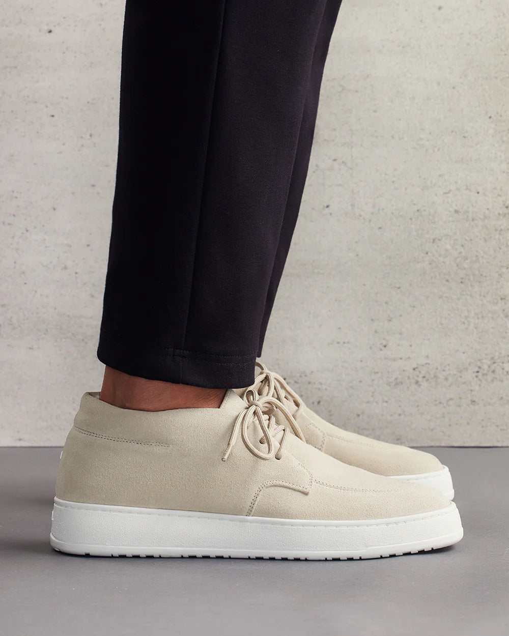 Chaussures Suede en daim vanille 100% cuir