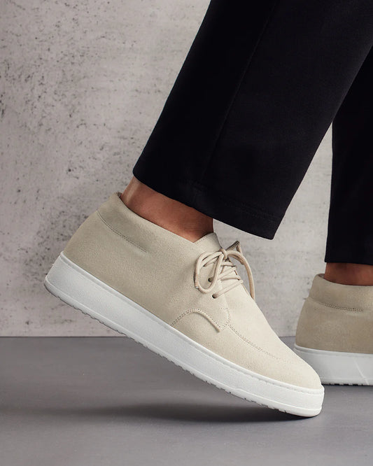 Chaussures Suede en daim vanille 100% cuir