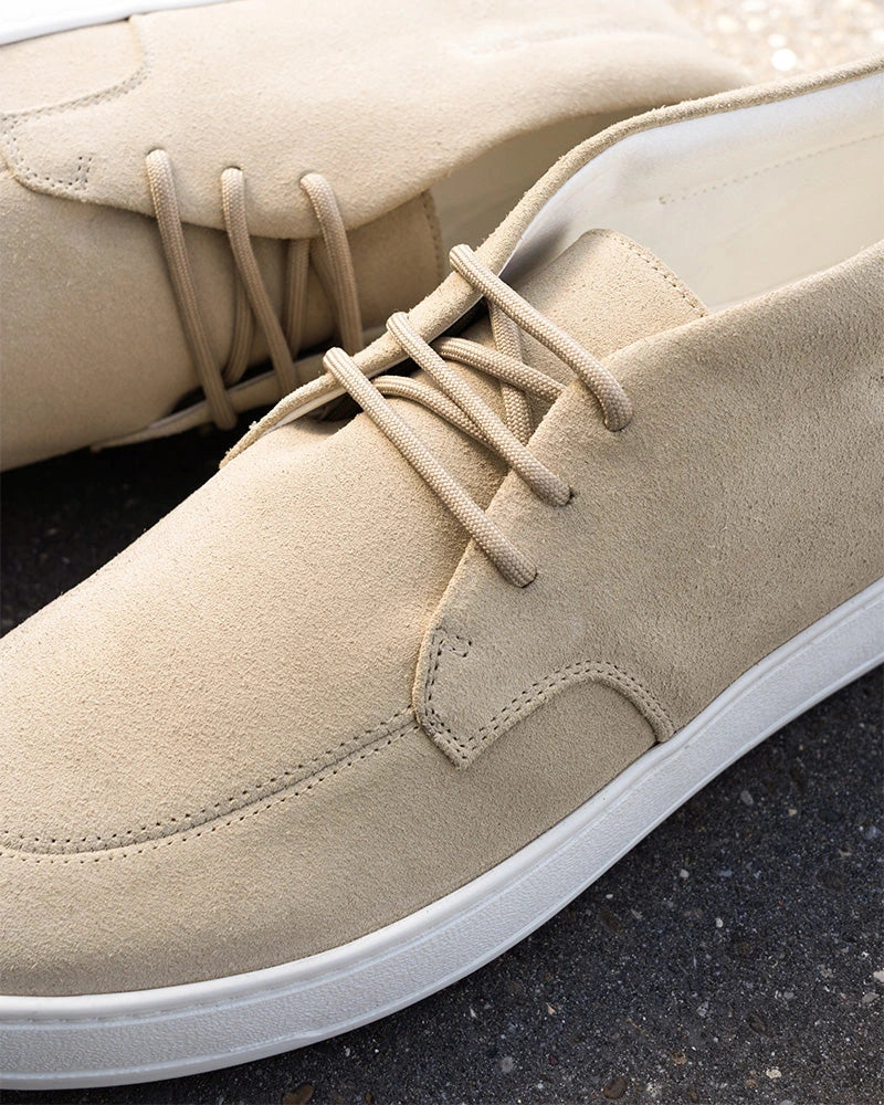 Chaussures Suede en daim vanille 100% cuir