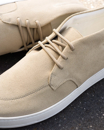 Chaussures Suede en daim vanille 100% cuir