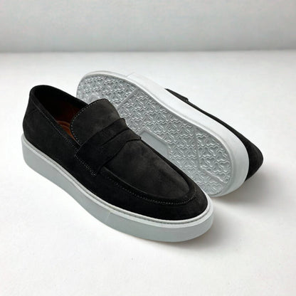 Mocassin CALVANO en Daim 100% cuir