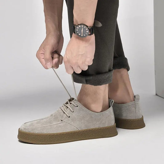 Casual Daim Beige Moderne 100% cuir